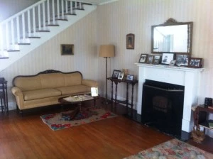 Living room of the James Eldridge and Edith Graham Cassidy house Living room of the James Eldridge and Edith Graham Cassidy house