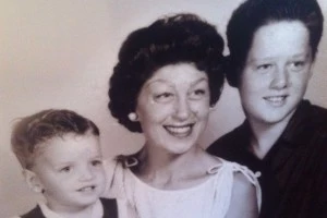 Virginia Cassidy Blythe Clinton with her two sons, Billy and Roger Virginia Cassidy Blythe Clinton with her two sons, Billy and Roger