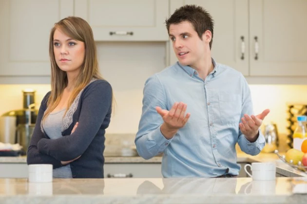 Man trying to explain to angry wife - Credit- Wavebreak Media Man Trying To Explain To Angry Wife