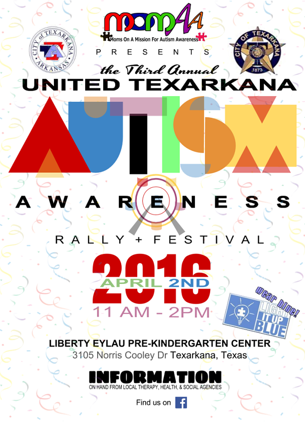 3rd Annual United Texarkana Autism Awareness Rally and Festival