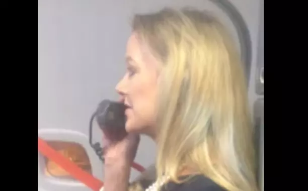 Flight Attendant Could be Doing Stand Up for a Living – 