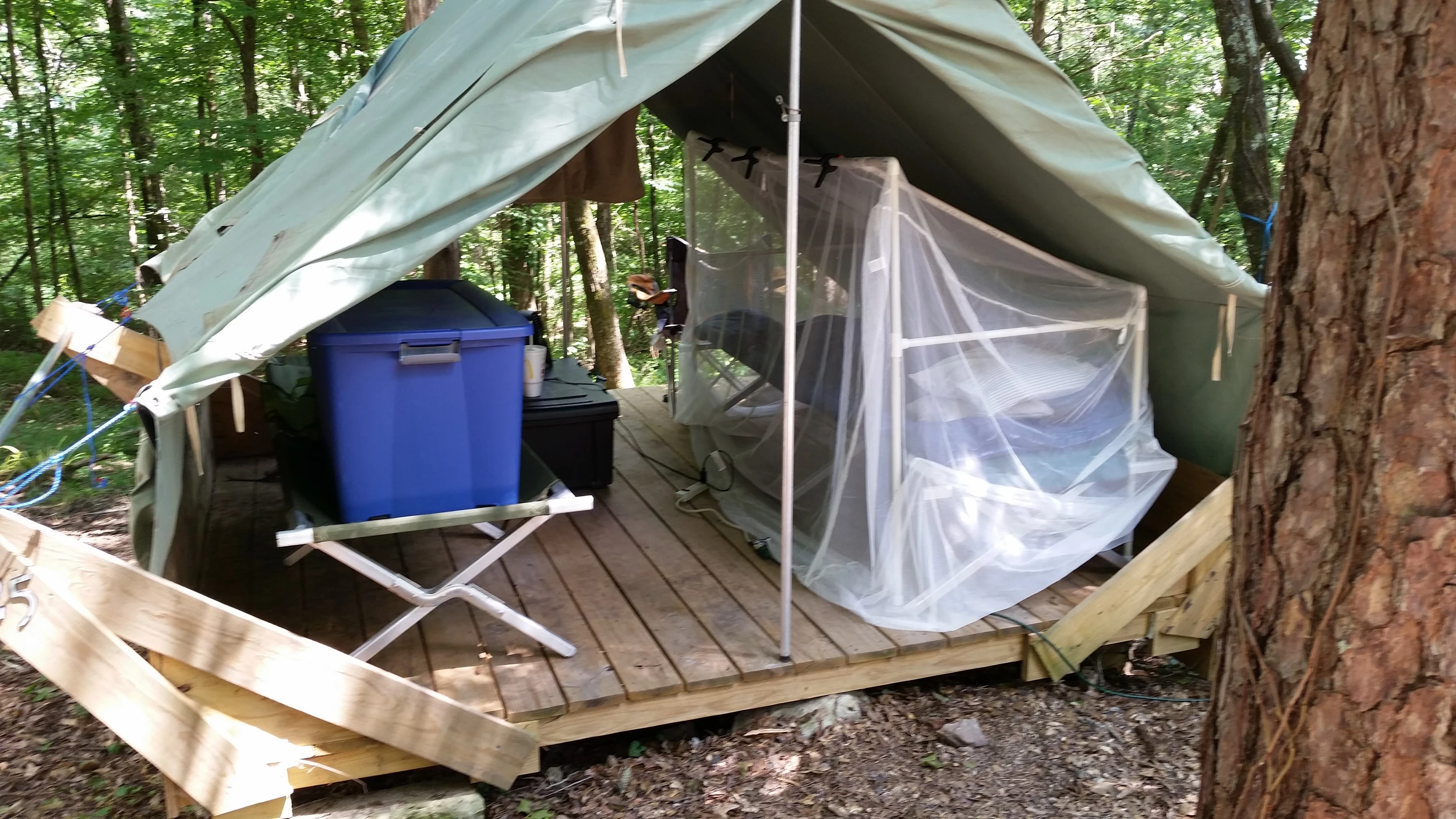 UPDATE: Mosquito Net Bed Frame For Camp - Jim Weaver DIY